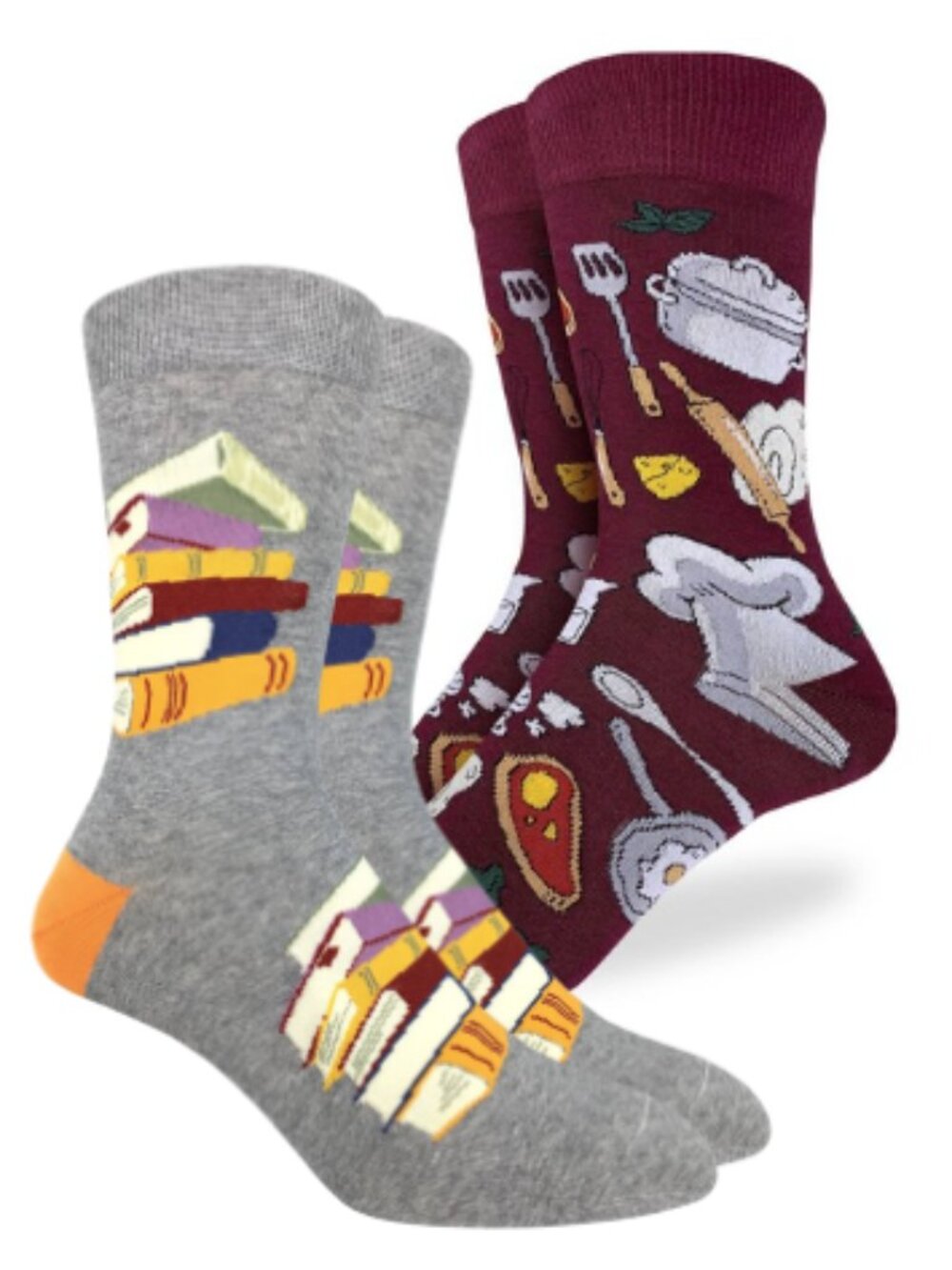 Women's Good Luck Sock Crew Socks | Books Socks | NWT